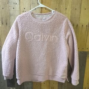 Calvin Klein Sherpa Sweatshirt/Size Small